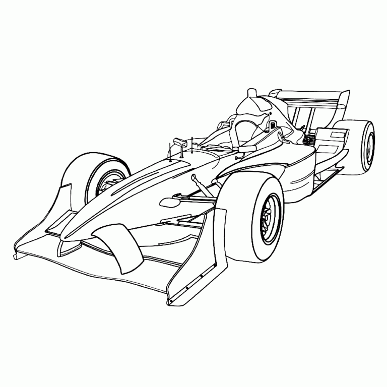 Formule 1 kleurplaat