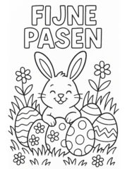 kleurplaat fijne pasen