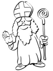 sinterklaas kleurplaat