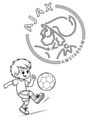 kleurplaat ajax amsterdam