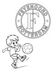 kleurplaat feyenoord rotterdam