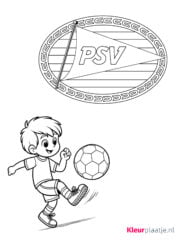 kleurplaat psv eindhoven