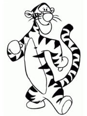 kleurplaat tijgertje uit winnie de poeh