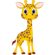 giraffe kleurplaten