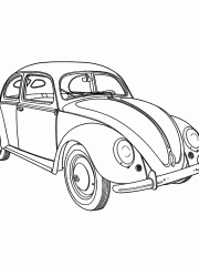 volkswagen kever kleurplaat